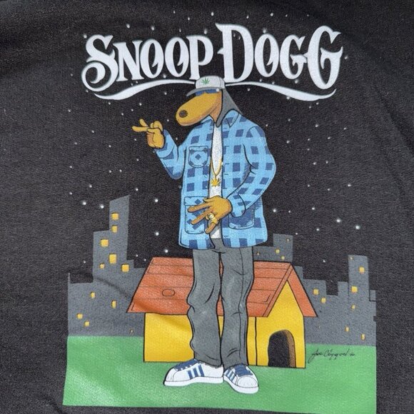 Snoop Doggy Dogg Doggystyle Black Hoodie Hip Hop Death Row Volkswagen Size Small - Picture 3 of 5